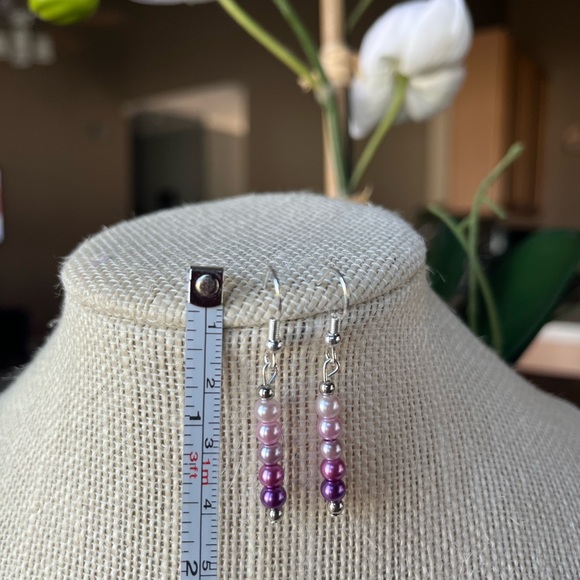 ❤️💜💛💚💙Bundle of 5 Handmade Earrings 💙💚💛💜❤️ - Picture 7 of 14